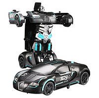 Машинка робот трансформер Bugatti Veyron радиоуправляемая