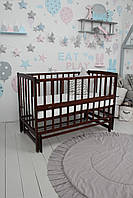 Кровать детская Baby Comfort ЛД2 с маятником орех sl