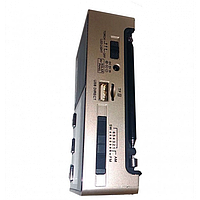 Радіоприймач колонка з радіо- та ліхтариком FM USB MicroSD Golon RX-8866 на акумуляторі Золотий Im_299