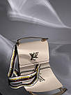 Жіноча сумка Луї Віттон бежева Louis Vuitton Beige Large Twist MM Epi Leather, фото 2