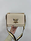 Жіноча сумка Луї Віттон бежева Louis Vuitton Beige Large Twist MM Epi Leather, фото 5