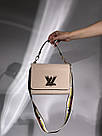 Жіноча сумка Луї Віттон бежева Louis Vuitton Beige Large Twist MM Epi Leather, фото 7