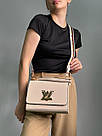 Жіноча сумка Луї Віттон бежева Louis Vuitton Beige Large Twist MM Epi Leather, фото 8