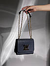 Жіноча сумка Луї Віттон синя Louis Vuitton Blue Medium Twist MM Epi Leather, фото 6