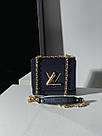 Жіноча сумка Луї Віттон синя Louis Vuitton Blue Medium Twist MM Epi Leather, фото 7