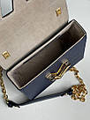 Жіноча сумка Луї Віттон синя Louis Vuitton Blue Medium Twist MM Epi Leather, фото 8