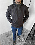 Вітровка чоловіча чорний, фото 3