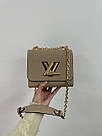 Жіноча сумка Луї Віттон бежева Louis Vuitton Beige Medium Twist MM Epi Leather, фото 3