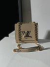 Жіноча сумка Луї Віттон бежева Louis Vuitton Beige Medium Twist MM Epi Leather, фото 8