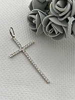 Срібний Хрест Аватарія з Фіанітами DARIY 030кул
