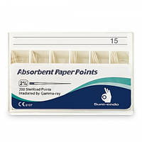 Штифты бумажные Sure-Endo 0.2 №15, 200шт