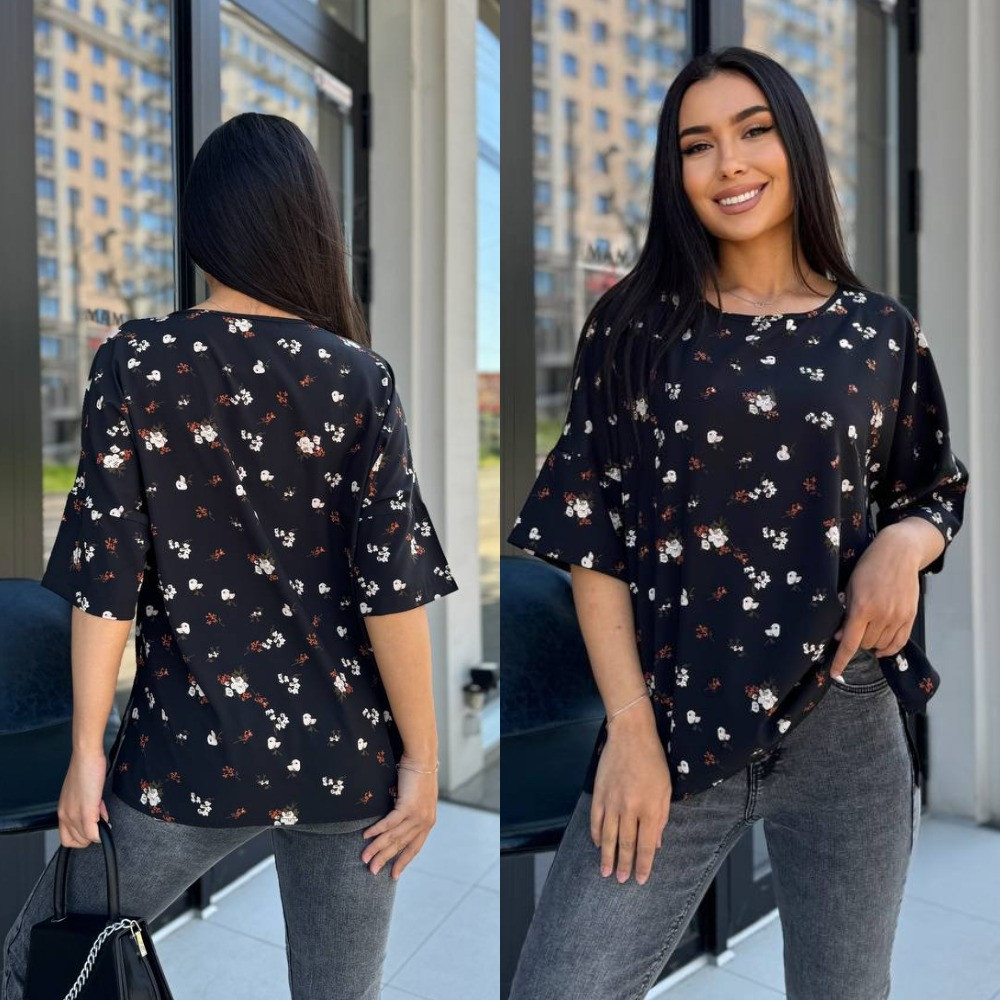 Літня повсякденна блузка із софту, фото 1