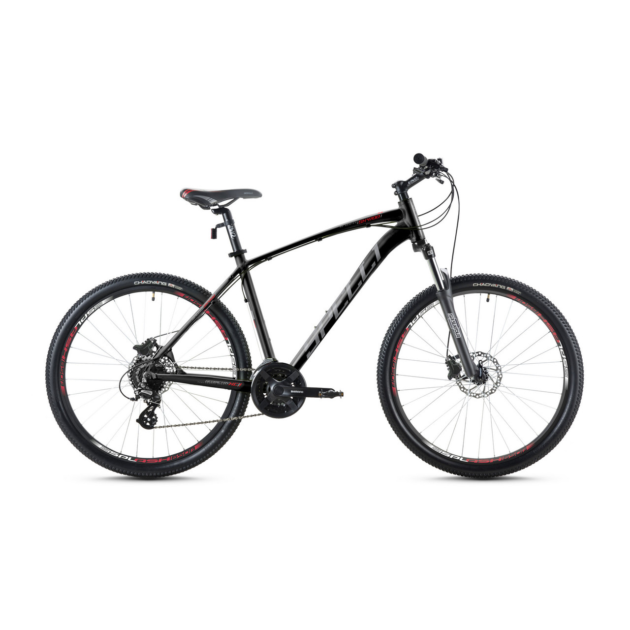 Велосипед SPELLI SX-4700 29ER рама 21" чорно-сірий/червоний