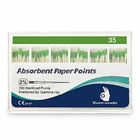 Штифты бумажные Sure-Endo 0.2 № 35, 200шт