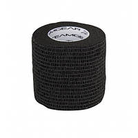 Эластичная лента для фиксации гетр и щитков W Sock Wrap черная 5cm*4.5m 00041-BK, Чёрный, Размер (EU) - 1SIZE