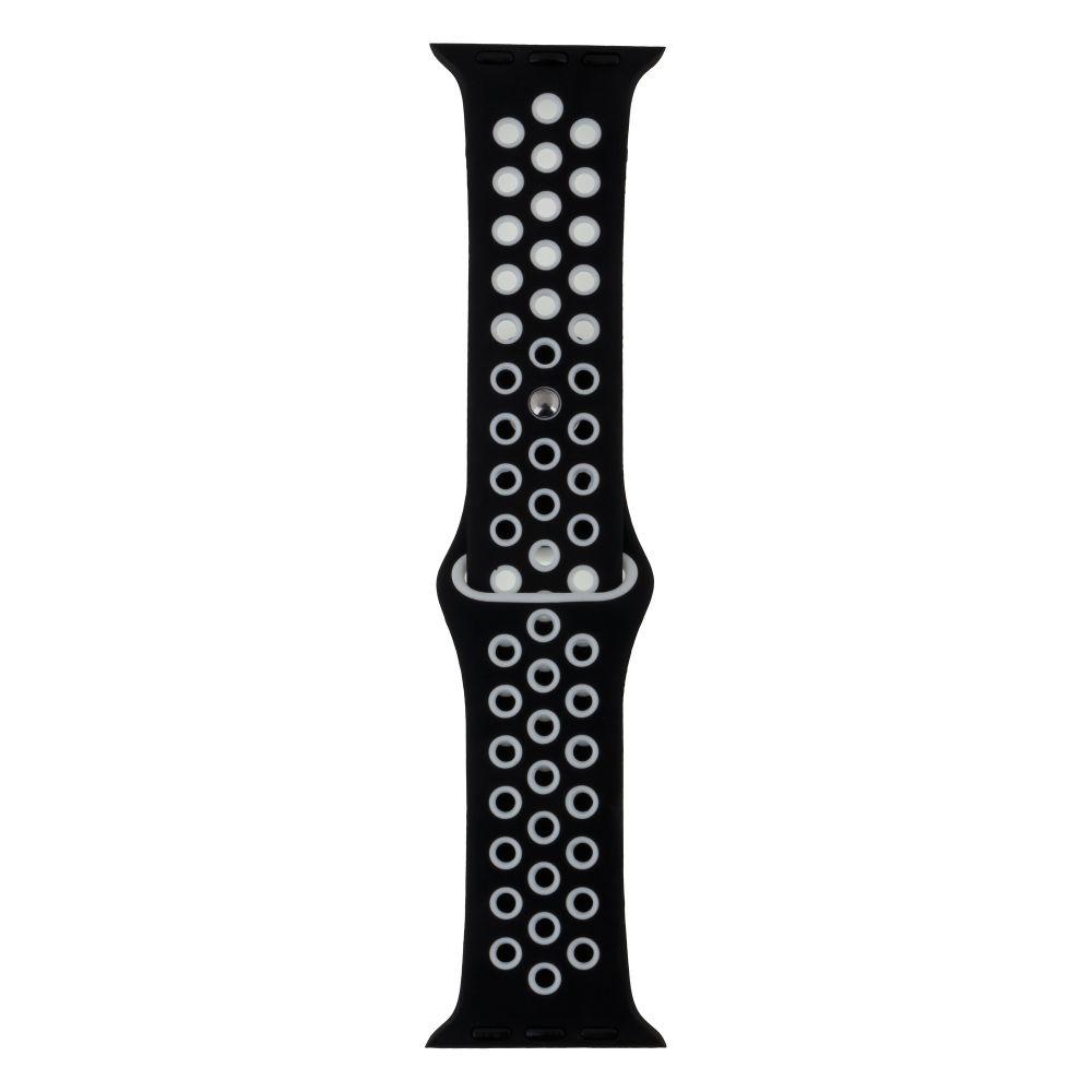 DR Ремінець для Apple Watch Band Silicone Nike + Protect Case 40/41 mm Колір 12, Темно-синій / Білий