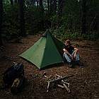 Намет Naturehike Pyramid I (1-місний) 20D nylon NH17T030-L темно-зелений, фото 5