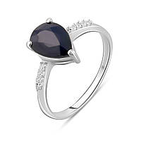 Серебряное кольцо OgoSilver с натуральным сапфиром 2.358ct, вес изделия 2,36 гр (2098102) 17.5 размер