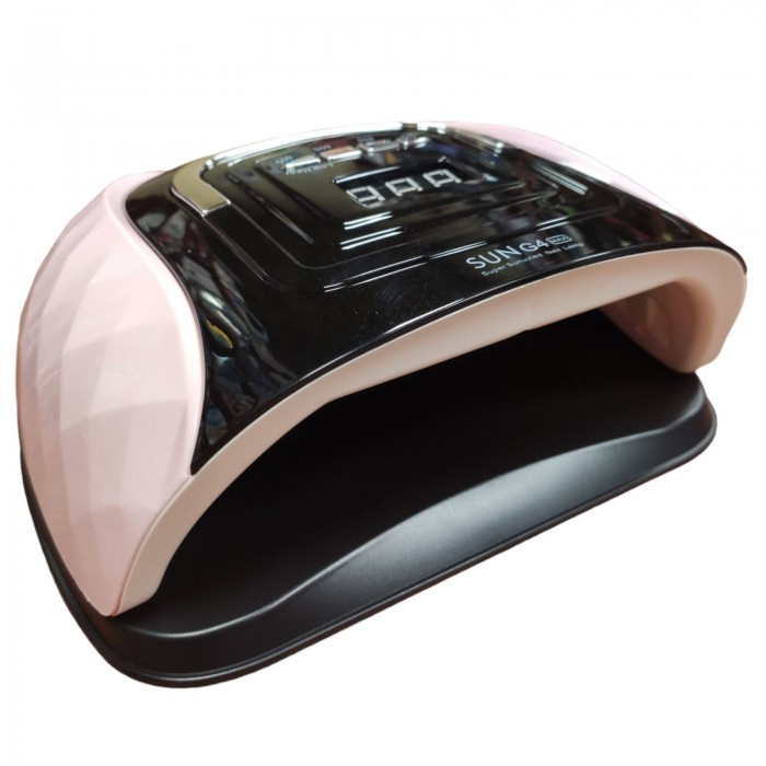 Лампа LED UV LED УФ SUN G4 Max 72вт для манікюру, нарощування нігтів, гель-лак 72 діоди Рожева з чорним
