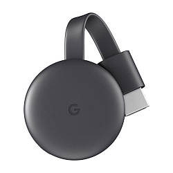 Медіаплеєр Google Chromecast 3 Чорний Сток