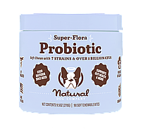 Витаминный комплекс с пробиотиком SuperFlora Probiotic Natural Dog Company 90шт в банке