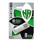 DR USB Flash Drive Hi-Rali Corsair 8 gb Колір Сталевий, фото 2