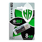 DR USB Flash Drive Hi-Rali Corsair 8 gb Колір Сталевий, фото 3