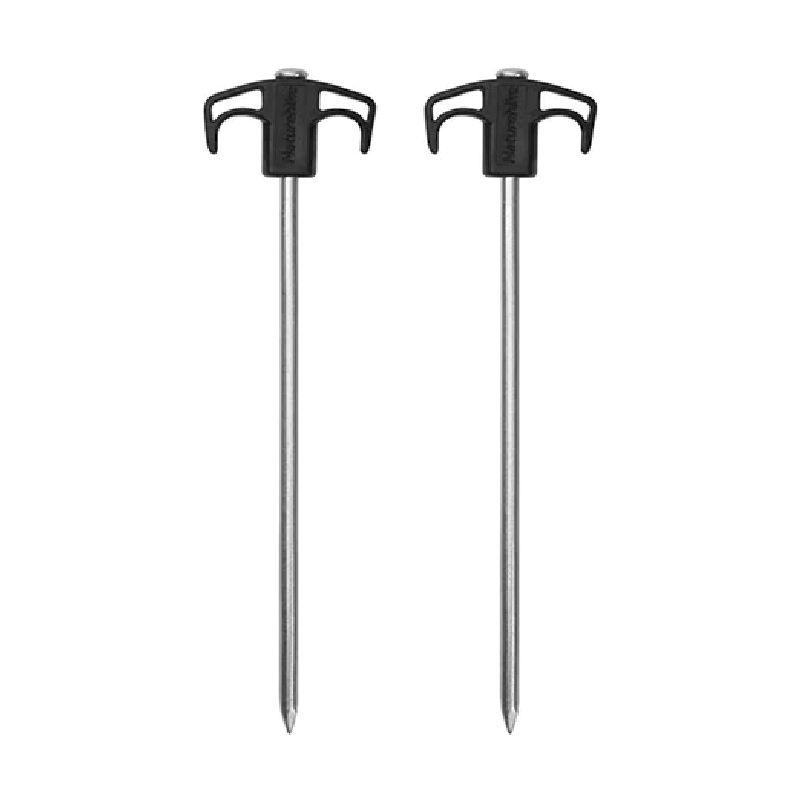 Кілочки Naturehike 250 мм (2 шт.) NH21YW133 чорний, фото 1