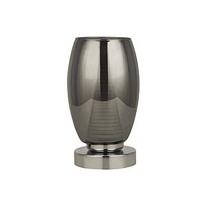 Настільна лампа Cyclone хром/димчастого скло, фото 2