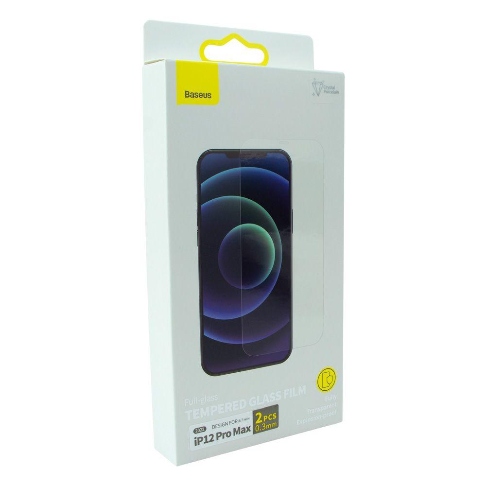 DR Захисне скло Baseus 0.3 mm для IPhone 12 Pro Max (2 шт) SGBL063302 Колір Прозорий
