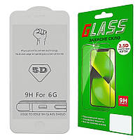 SM  SM Защитное стекло для Apple iPhone 6 (0.3 мм, 5D белое) ТОП