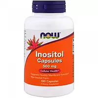 Инозитол (Inositol) 500 мг, NOW Foods, 100 капсул