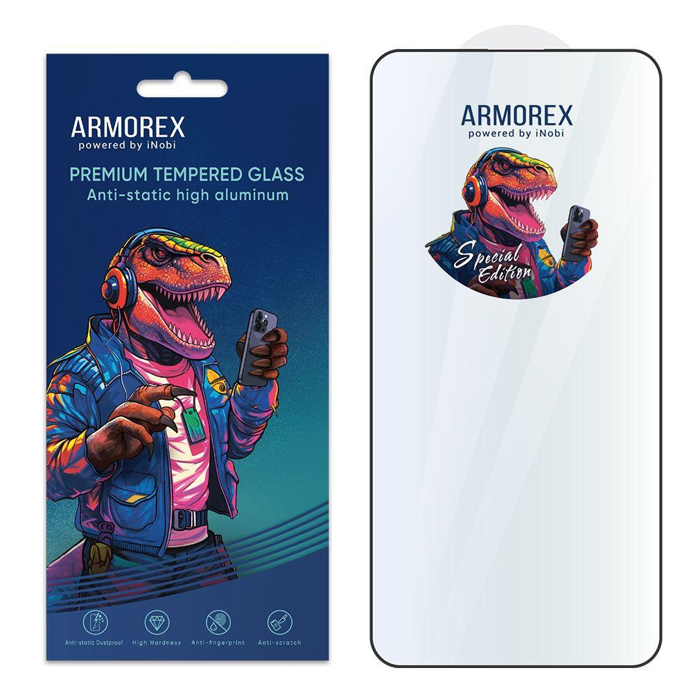 DR Захисне скло ARMOREX SE 5D Hi-Alumin Antistatic для iPhone 15 Колір Black