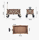 Візок складаний Naturehike NH20PJ009 пісочний, фото 3