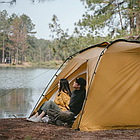 Намет двокімнатний Naturehike 290T 50D polyester CNH22ZP028 коричневий, фото 3