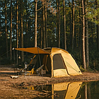 Намет двокімнатний Naturehike 290T 50D polyester CNH22ZP028 коричневий, фото 5