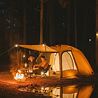 Намет двокімнатний Naturehike 290T 50D polyester CNH22ZP028 коричневий, фото 4
