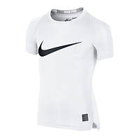 Детская термо футболка Nike Pro Cool HBR Junior 726462-100, Белый, Размер (EU) - 140cm TR_530