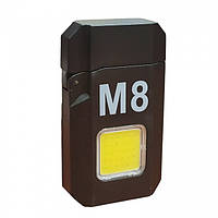 Електроімпульсна спіральна запальничка M8 з ліхтариком 3W, зарядкою від USB Im_125