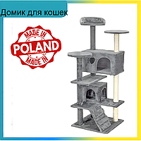 Домик - когтеточка дряпка для кошек Bass Polska BH 28612 (Многоуровневая когтеточка для кошек) TLK
