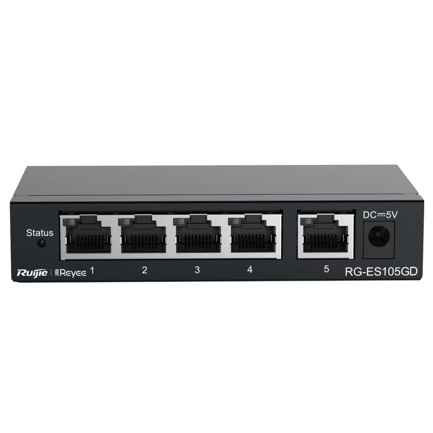 Ruijie Reyee RG-ES105GD Комутатор 5 портів некерований, фото 1
