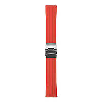 SM Ремешок Универс 20 mm Silicone+Metal lock для Samsung/Amazfit/Huawei Цвет Красный