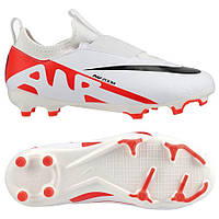 Детские футбольные бутсы Nike Air Zoom Mercurial Vapor 15 Academy MG Junior DJ5617-600, Белый, Размер TR_2400