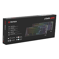 DR Клавіатура Ігрова Fantech ATOM96 MK890 Red Switch Колір Сірий/Чорний