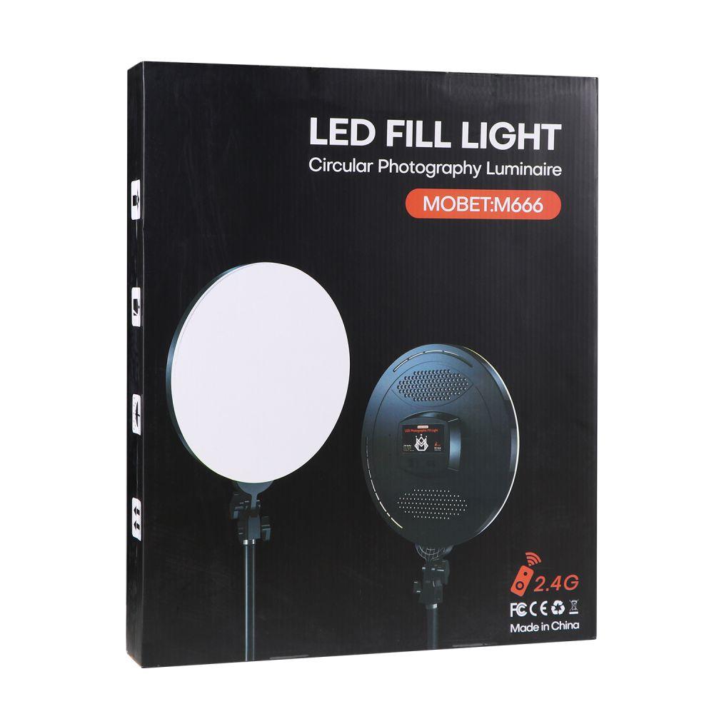 DR Лампа LED Camera Light Circular 32cm Remote (M666) Колір Чорний