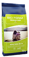 BIO FORM PREMIUM FOOD ADULT MINI 28-14 Сухий корм для собак дрібних порід з куркою та індичкою 15кг