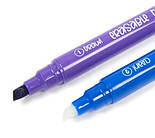 Текстовий маркер двосторонній "пиши-стирай", жовтий, фото 2