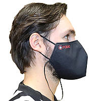 Набор для спортивного cудьи маска FOX 40 + свисток FOX 40 Sonic blast 6906-1722, Чёрный, Размер (EU) - 1SIZE