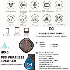 Портативна Bluetooth-колонка Hopestar P33 Black, фото 5