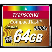 Карта памяти Transcend 1000X CompactFlash Card TS64GCF1000 Carmine Red 64GB